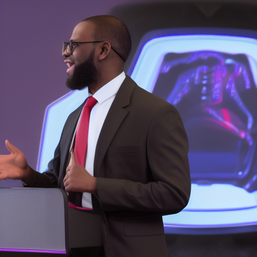 Man doing presentation